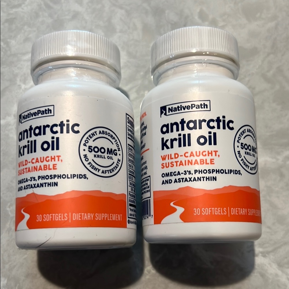 COPY - Native Antarctic Krill Oil - White and Orange
